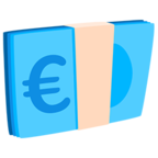 💶 «Euro Banknote» Emoji para Facebook / Messenger - Versión de la aplicación Messenger