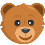 🐻 Смайлик Facebook / Messenger «Bear Face» - В Messenger'е