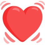 💓 «Beating Heart» Emoji para Facebook / Messenger - Versión de la aplicación Messenger
