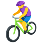 🚴 «Person Biking» Emoji para Facebook / Messenger - Versión de la aplicación Messenger
