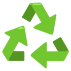 ♻ Facebook / Messenger «Recycling Symbol» Emoji - Messenger-Anwendungs version