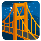 🌉 «Bridge at Night» Emoji para Facebook / Messenger - Versión de la aplicación Messenger