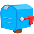📪 Смайлик Facebook / Messenger «Closed Mailbox With Lowered Flag» - В Messenger'е