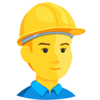 👷 «Construction Worker» Emoji para Facebook / Messenger - Versión de la aplicación Messenger
