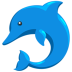 🐬 Смайлик Facebook / Messenger «Dolphin» - В Messenger'е