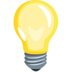 💡 «Light Bulb» Emoji para Facebook / Messenger - Versión de la aplicación Messenger
