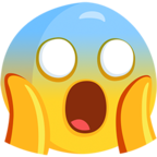 😱 Facebook / Messenger «Face Screaming in Fear» Emoji - Messenger-Anwendungs version
