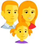 👨‍👩‍👧 Facebook / Messenger «Family: Man, Woman, Girl» Emoji - Messenger-Anwendungs version