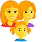 👩‍👩‍👧 Facebook / Messenger «Family: Woman, Woman, Girl» Emoji - Messenger-Anwendungs version