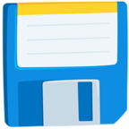 💾 Facebook / Messenger «Floppy Disk» Emoji - Messenger-Anwendungs version