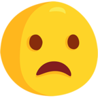 😦 Facebook / Messenger «Frowning Face With Open Mouth» Emoji - Messenger-Anwendungs version