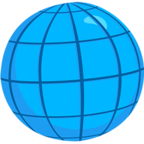 🌐 «Globe With Meridians» Emoji para Facebook / Messenger - Versión de la aplicación Messenger