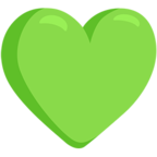 💚 Facebook / Messenger «Green Heart» Emoji - Messenger Application version