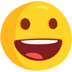😀 Facebook / Messenger «Grinning Face» Emoji - Messenger-Anwendungs version