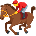 🏇 «Horse Racing» Emoji para Facebook / Messenger - Versión de la aplicación Messenger