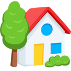 🏡 «House With Garden» Emoji para Facebook / Messenger - Versión de la aplicación Messenger
