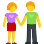 👫 «Man and Woman Holding Hands» Emoji para Facebook / Messenger - Versión de la aplicación Messenger