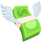 💸 «Money With Wings» Emoji para Facebook / Messenger - Versión de la aplicación Messenger