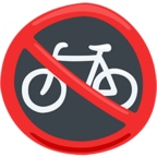 🚳 Смайлик Facebook / Messenger «No Bicycles» - В Messenger'е