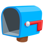 📭 Смайлик Facebook / Messenger «Open Mailbox With Lowered Flag» - В Messenger'е