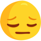 😔 Facebook / Messenger «Pensive Face» Emoji - Version de l'application Messenger