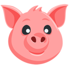 🐷 Смайлик Facebook / Messenger «Pig Face» - В Messenger'е