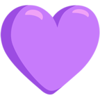 💜 Смайлик Facebook / Messenger «Purple Heart» - В Messenger'е