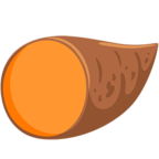 🍠 Смайлик Facebook / Messenger «Roasted Sweet Potato» - В Messenger'е