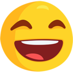 😄 Facebook / Messenger «Smiling Face With Open Mouth & Smiling Eyes» Emoji - Messenger-Anwendungs version
