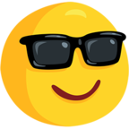 😎 Facebook / Messenger «Smiling Face With Sunglasses» Emoji - Messenger-Anwendungs version