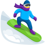 🏂 «Snowboarder» Emoji para Facebook / Messenger - Versión de la aplicación Messenger