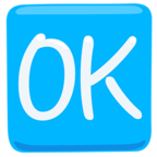 🆗 Facebook / Messenger «OK Button» Emoji - Messenger Application version