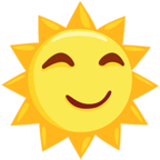🌞 Facebook / Messenger «Sun With Face» Emoji - Messenger-Anwendungs version