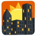 🌇 «Sunset» Emoji para Facebook / Messenger - Versión de la aplicación Messenger