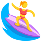 🏄 Facebook / Messenger «Person Surfing» Emoji - Messenger Application version
