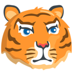 🐯 Смайлик Facebook / Messenger «Tiger Face» - В Messenger'е