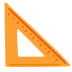 📐 «Triangular Ruler» Emoji para Facebook / Messenger - Versión de la aplicación Messenger