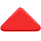 🔺 «Red Triangle Pointed Up» Emoji para Facebook / Messenger - Versión de la aplicación Messenger