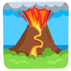 🌋 «Volcano» Emoji para Facebook / Messenger - Versión de la aplicación Messenger