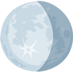 🌖 «Waning Gibbous Moon» Emoji para Facebook / Messenger - Versión de la aplicación Messenger