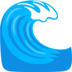 🌊 Смайлик Facebook / Messenger «Water Wave» - В Messenger'е