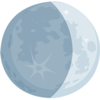 🌒 Смайлик Facebook / Messenger «Waxing Crescent Moon» - В Messenger'е