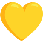 💛 Смайлик Facebook / Messenger «Yellow Heart» - В Messenger'е