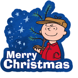 Стикеры Facebook Рождество с Чарли Брауном