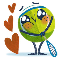 Sticker de Facebook Ace, la estrella del tenis #8