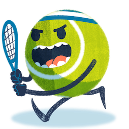 Sticker de Facebook Ace, la estrella del tenis #13