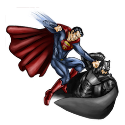 Стикер Facebook Бэтмен против Супермена #15