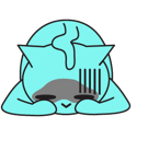 Facebook sticker Blue Cat #5