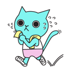 Sticker de Facebook Gato azul #27