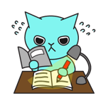 Sticker de Facebook Gato azul #32